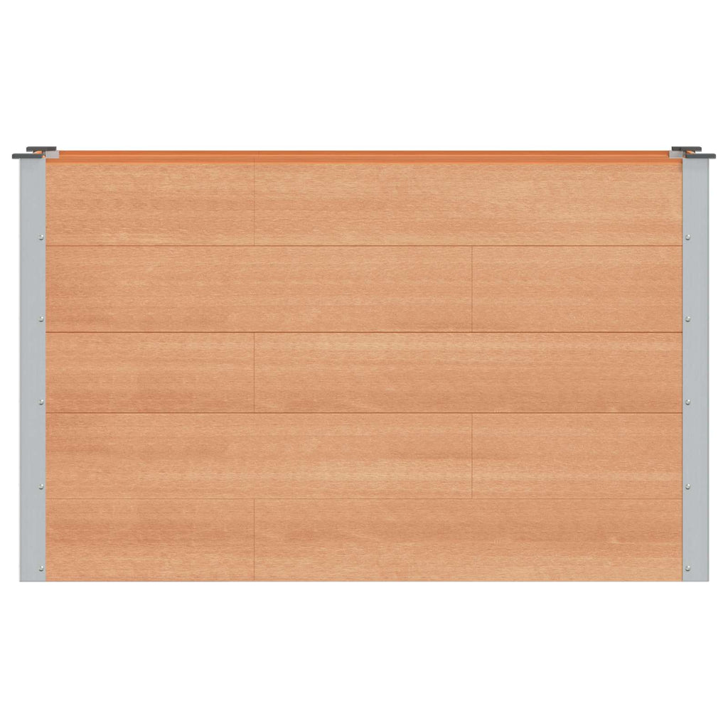 vidaXL Podniesiona rabata ogrodowa brązowy 150 x 50 x 91 cm