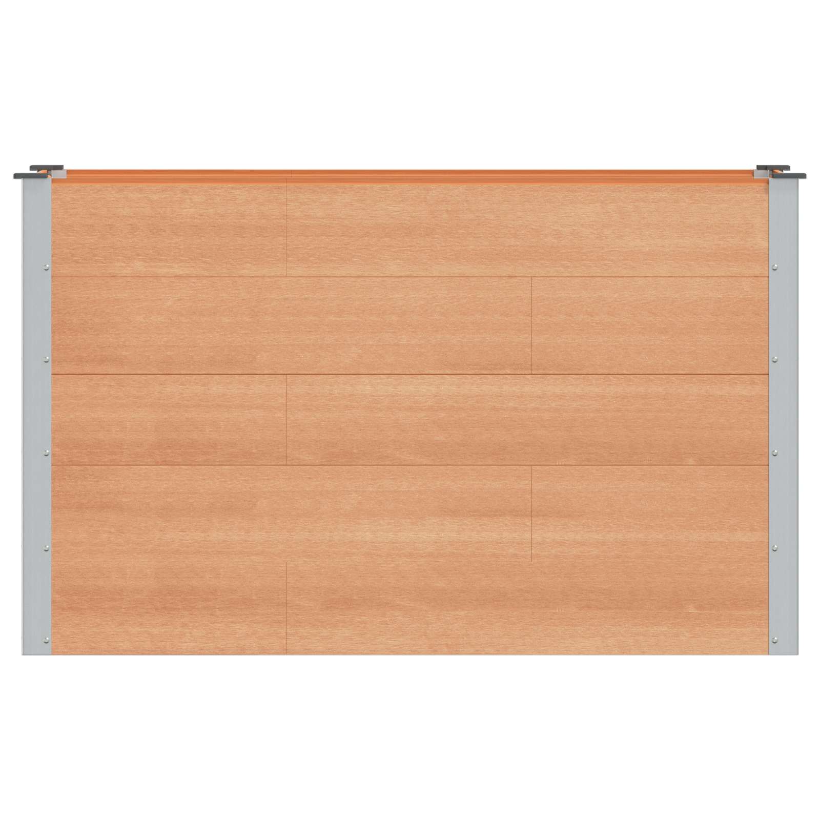 vidaXL Podniesiona rabata ogrodowa brązowy 150 x 50 x 91 cm