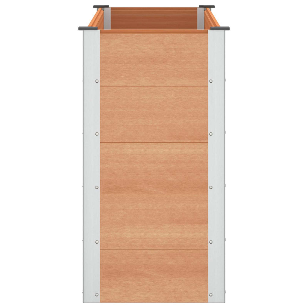vidaXL Podniesiona rabata ogrodowa brązowy 150 x 50 x 91 cm
