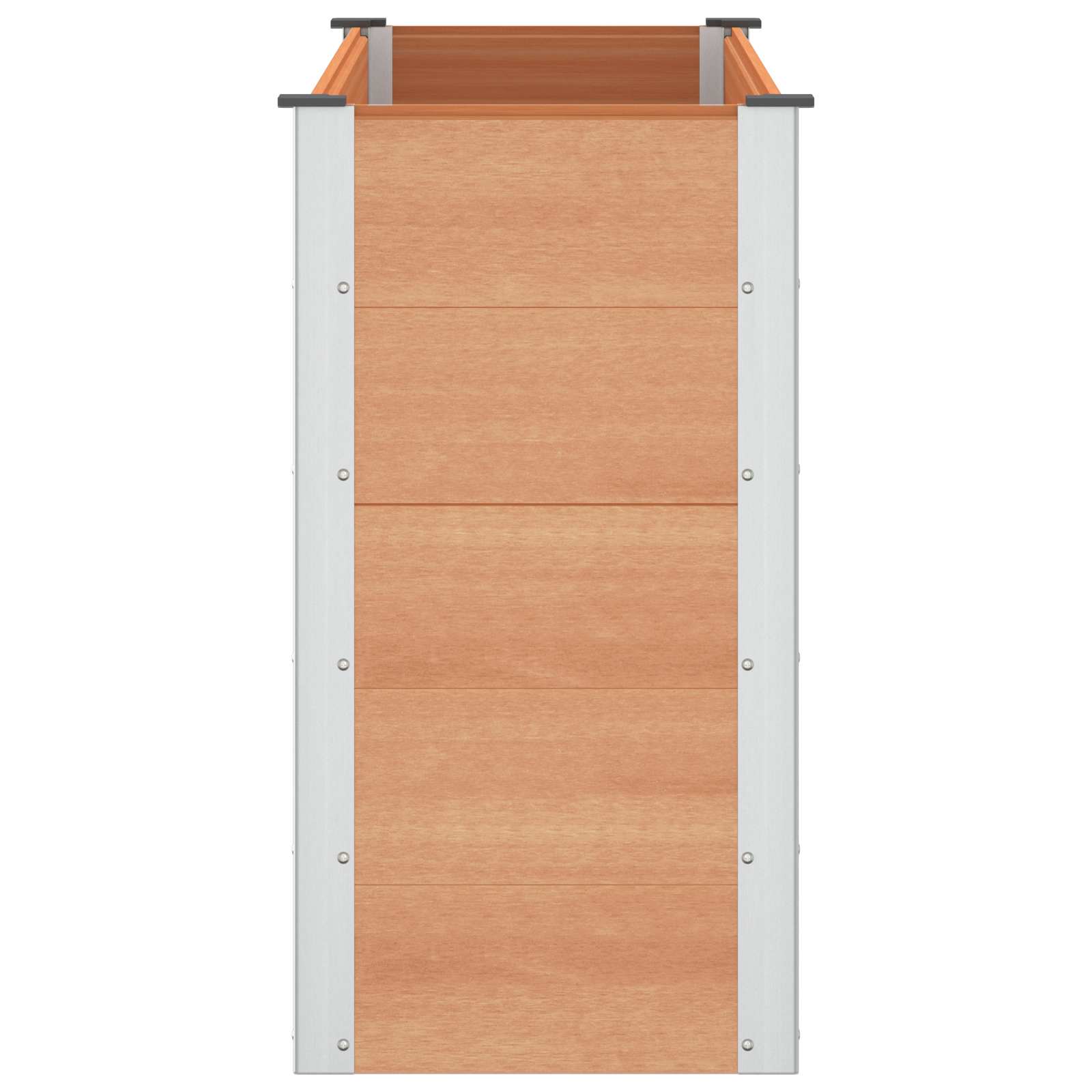 vidaXL Podniesiona rabata ogrodowa brązowy 150 x 50 x 91 cm