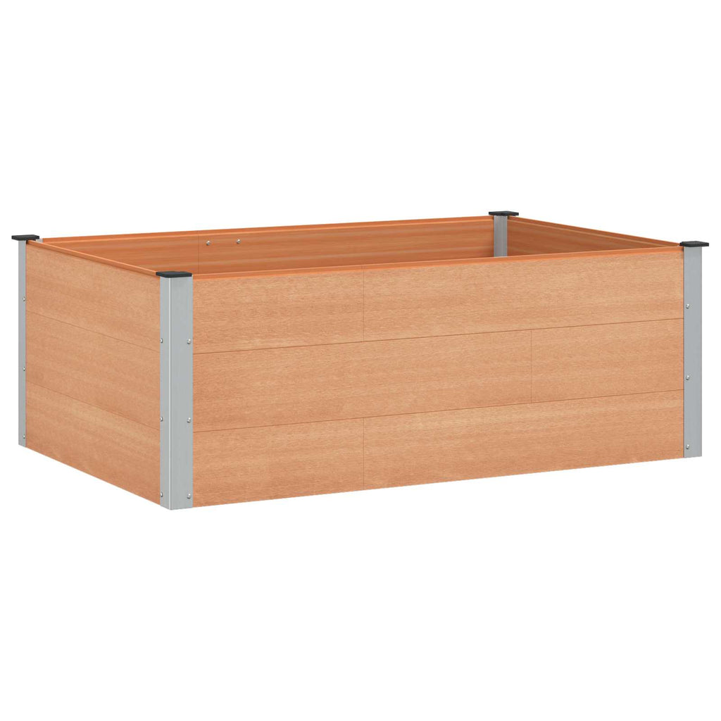 vidaXL Podniesiona rabata ogrodowa brązowy 150 x 100 x 54 cm