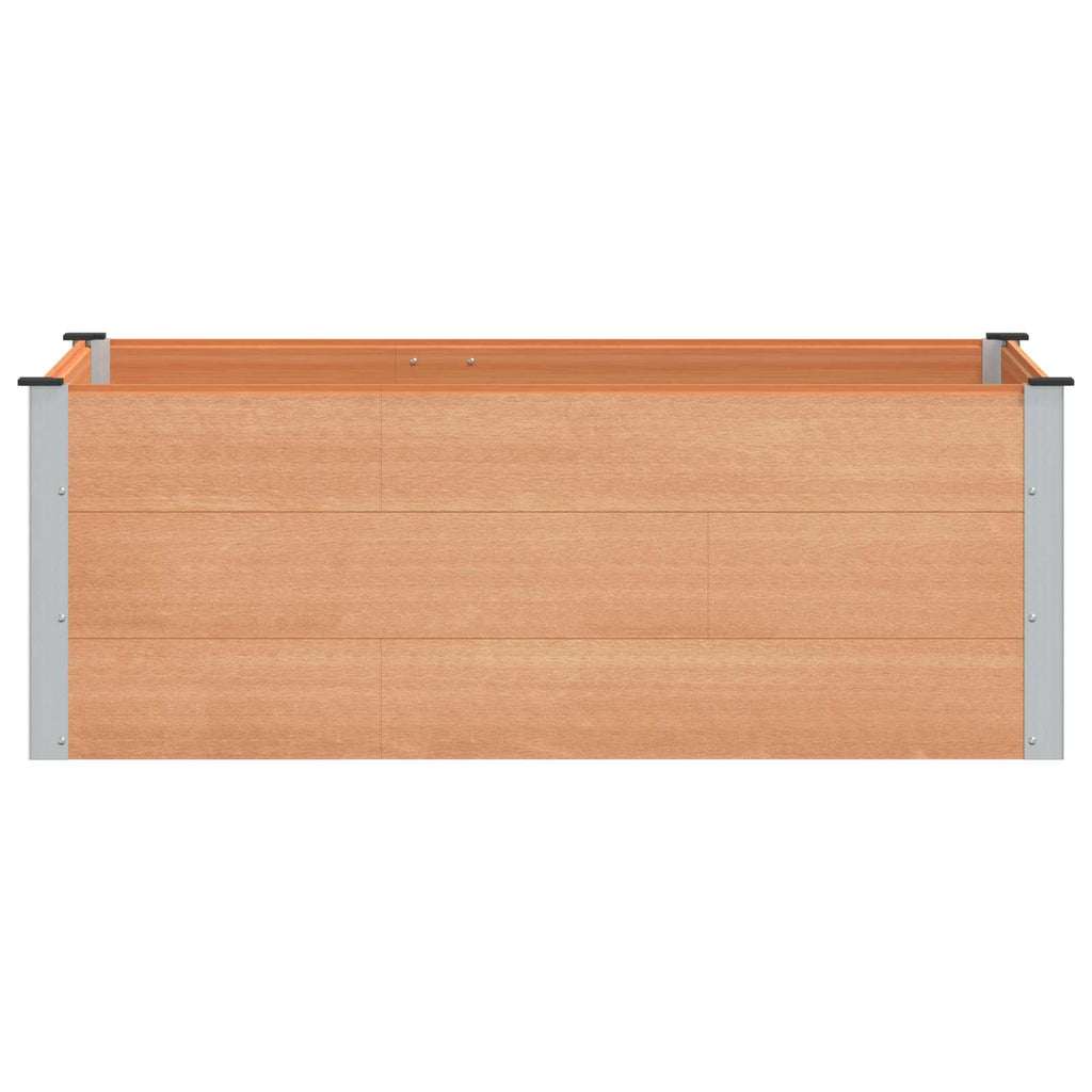 vidaXL Podniesiona rabata ogrodowa brązowy 150 x 100 x 54 cm