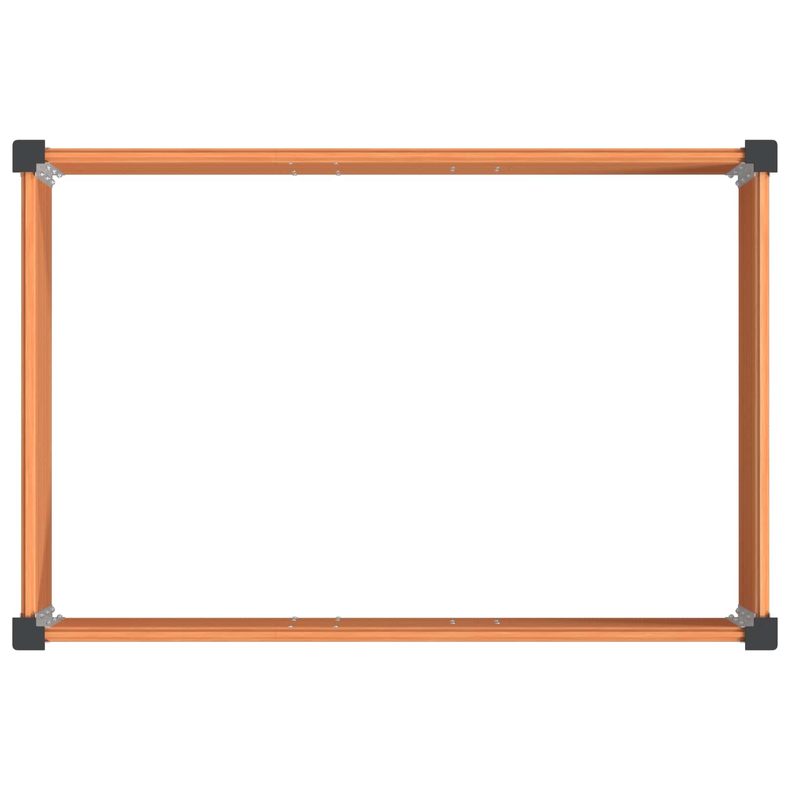vidaXL Podniesiona rabata ogrodowa brązowy 150 x 100 x 54 cm