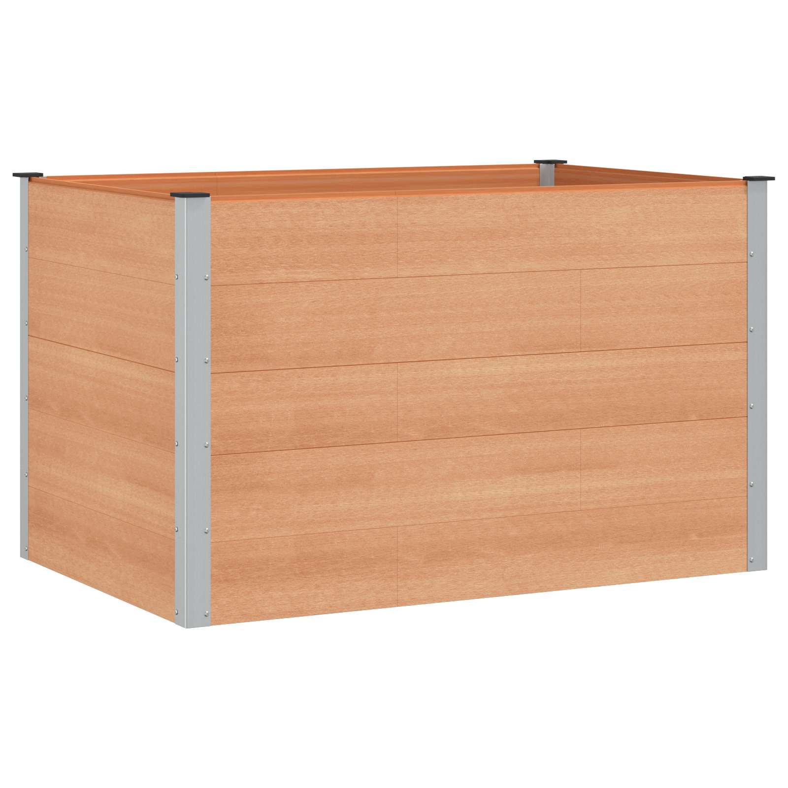 vidaXL Podniesiona rabata ogrodowa brązowy 150 x 100 x 91 cm