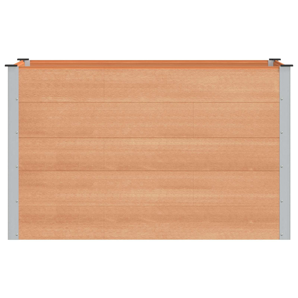 vidaXL Podniesiona rabata ogrodowa brązowy 150 x 100 x 91 cm