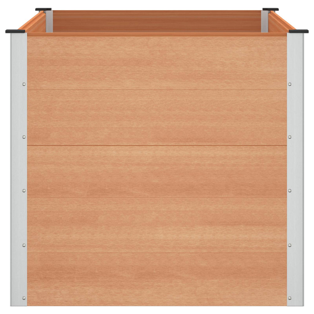 vidaXL Podniesiona rabata ogrodowa brązowy 150 x 100 x 91 cm