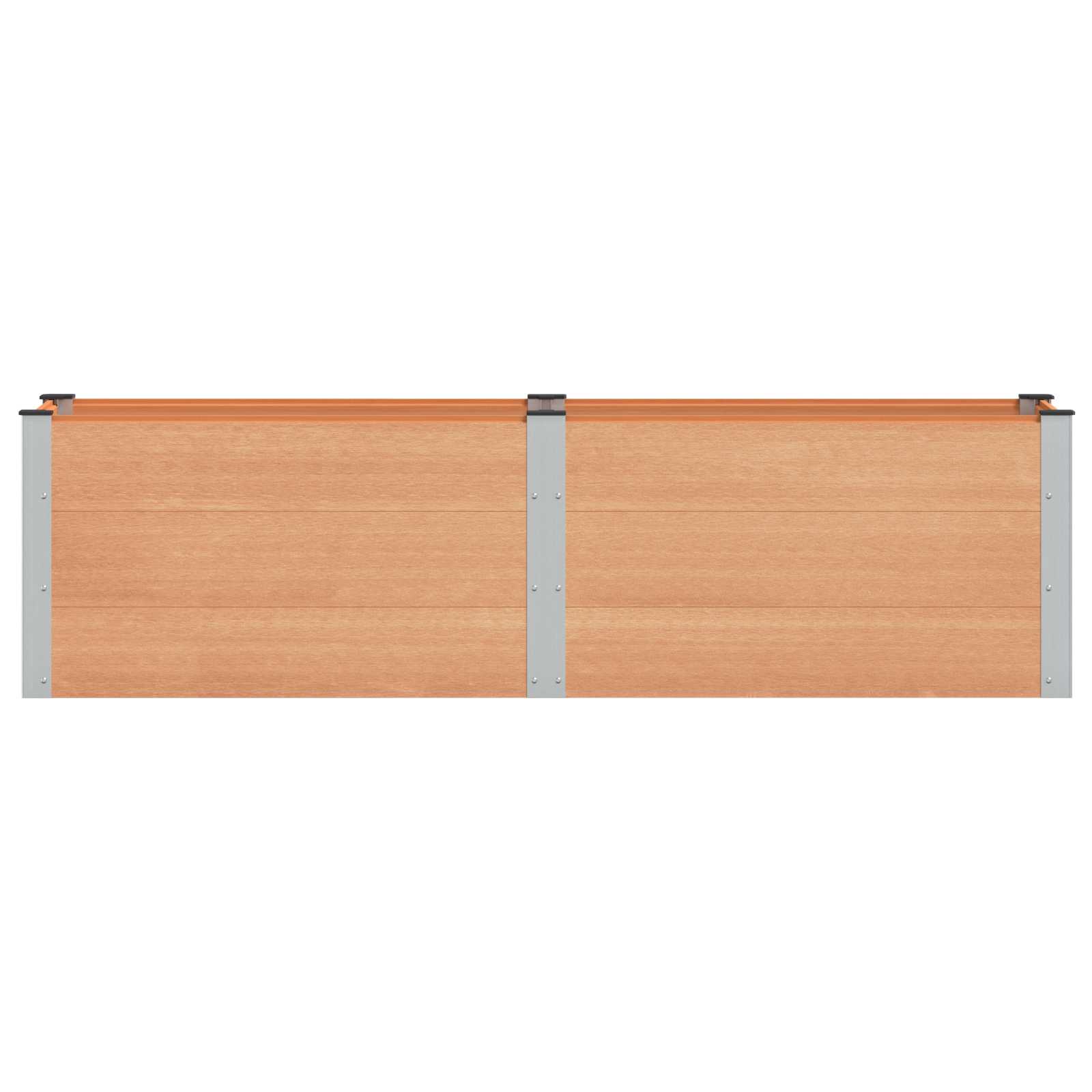 vidaXL Podniesiona rabata ogrodowa brązowy 200 x 50 x 54 cm