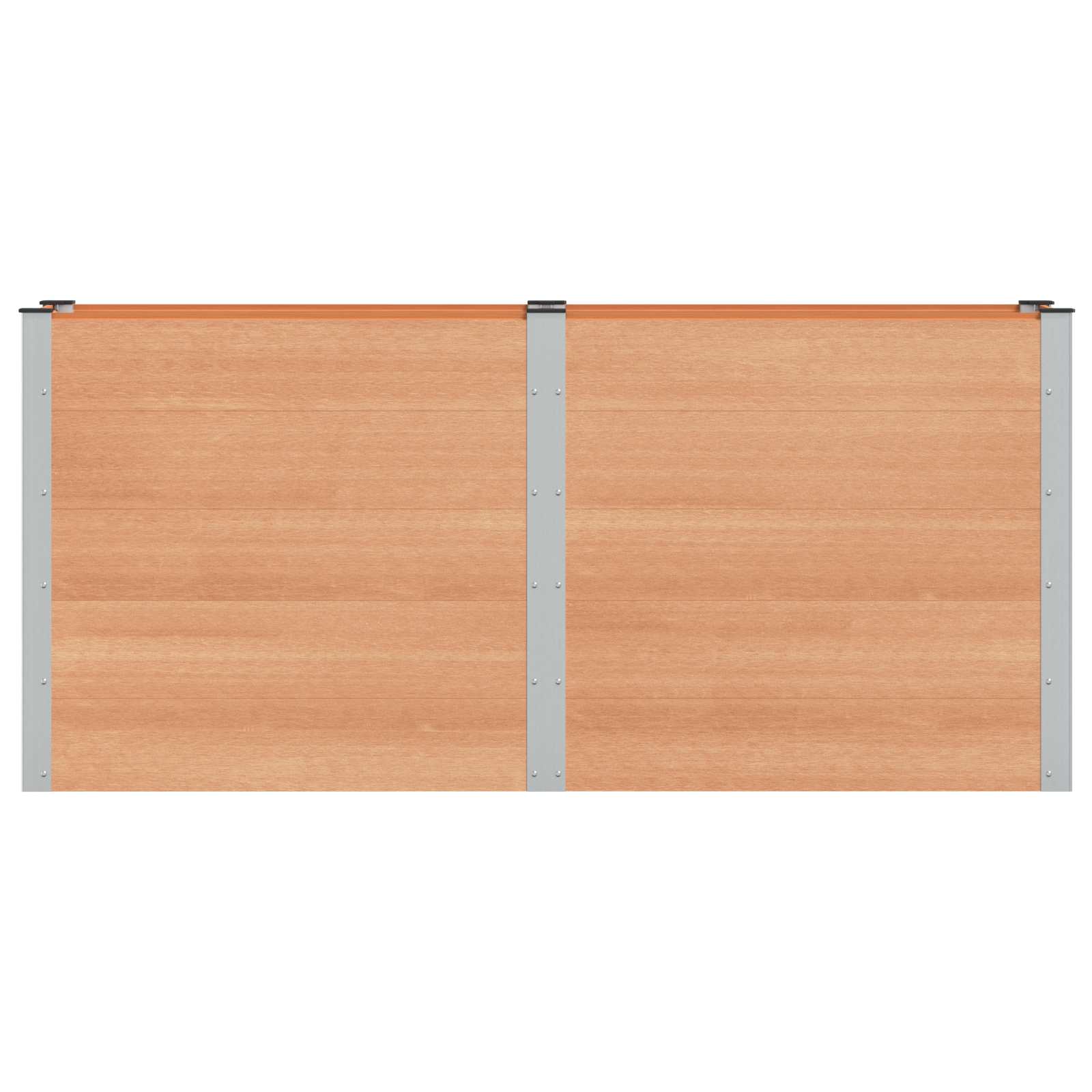 vidaXL Podniesiona rabata ogrodowa brązowy 200 x 50 x 91 cm
