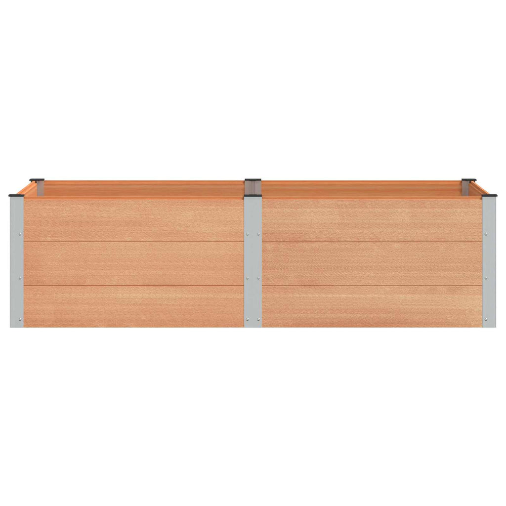 vidaXL Podniesiona rabata ogrodowa brązowy 200 x 100 x 54 cm