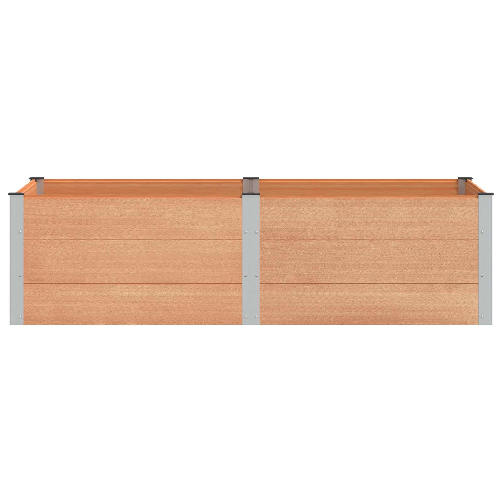 vidaXL Podniesiona rabata ogrodowa brązowy 200 x 100 x 54 cm