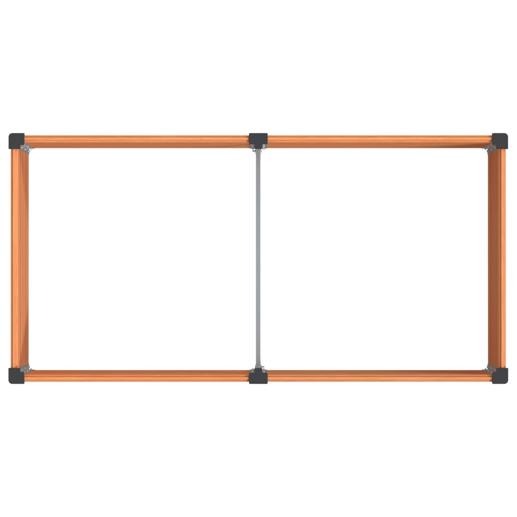 vidaXL Podniesiona rabata ogrodowa brązowy 200 x 100 x 54 cm