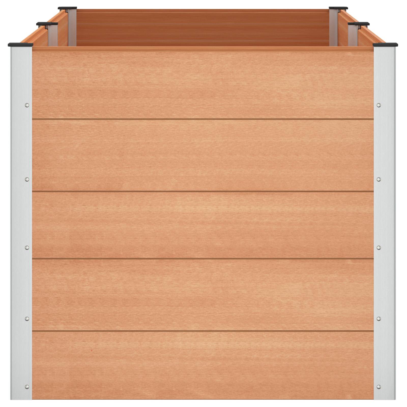 vidaXL Podniesiona rabata ogrodowa brązowy 200 x 100 x 91 cm