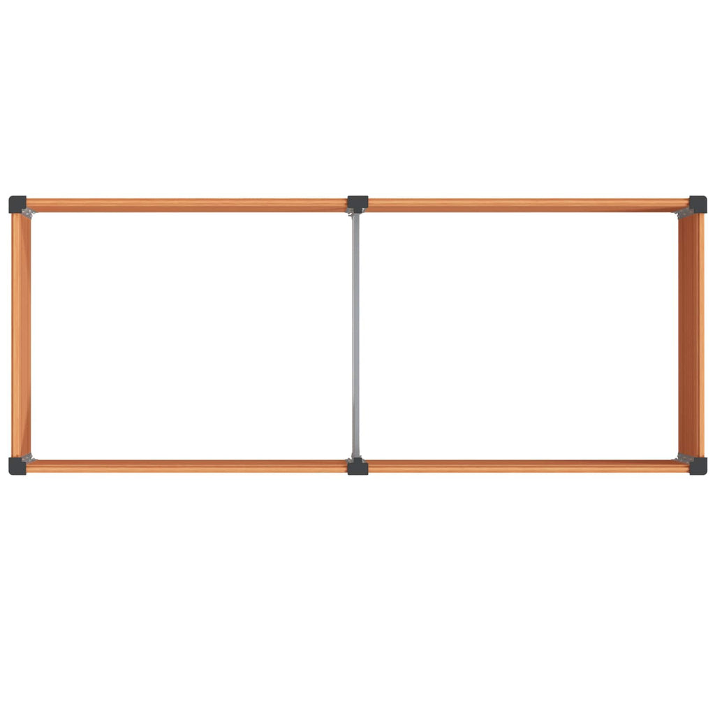 vidaXL Podniesiona rabata ogrodowa brązowy 250 x 100 x 54 cm