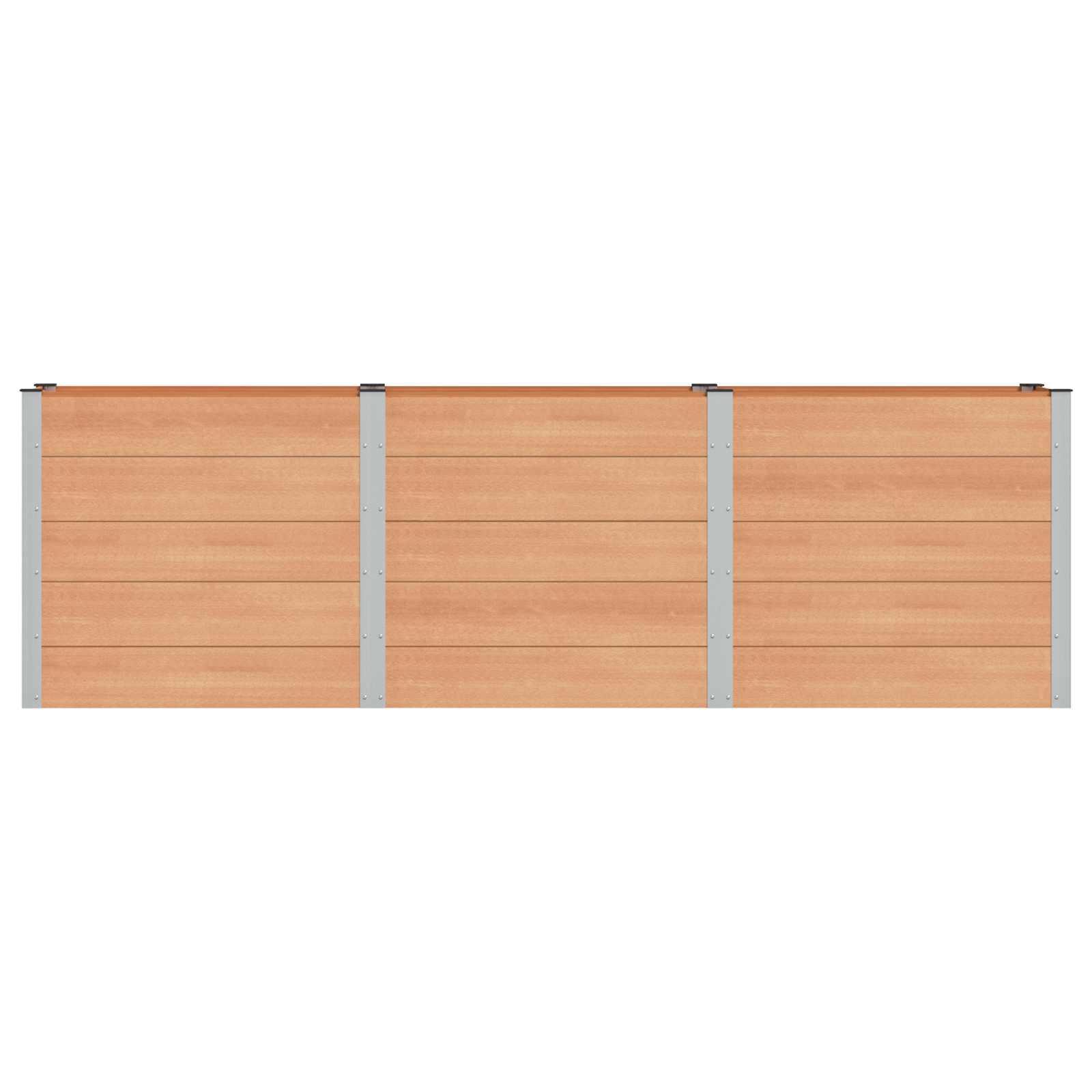 vidaXL Podniesiona rabata ogrodowa brązowy 300 x 50 x 91 cm