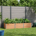 vidaXL Podniesiona rabata ogrodowa brązowy 300 x 100 x 54 cm
