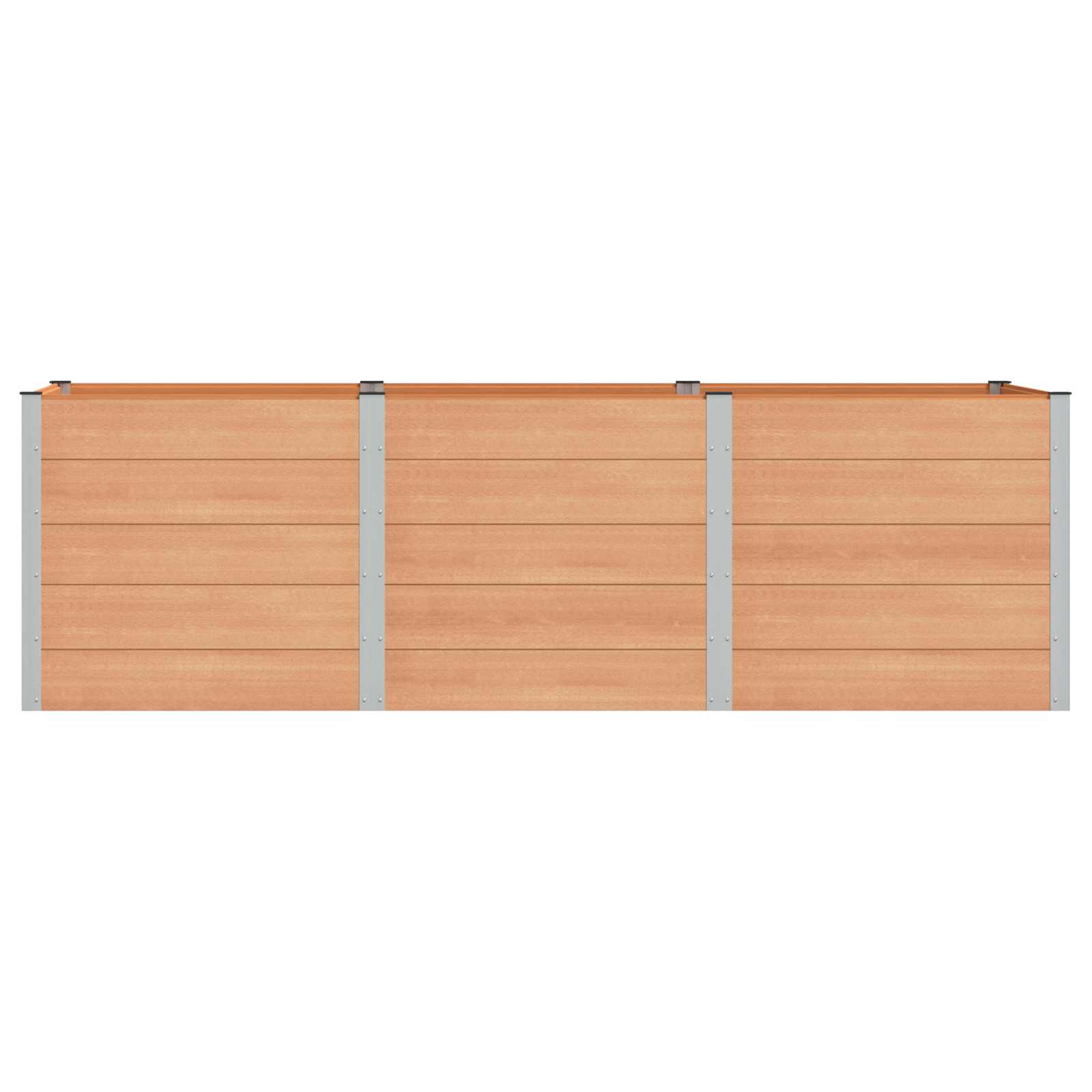 vidaXL Podniesiona rabata ogrodowa brązowy 300 x 100 x 91 cm