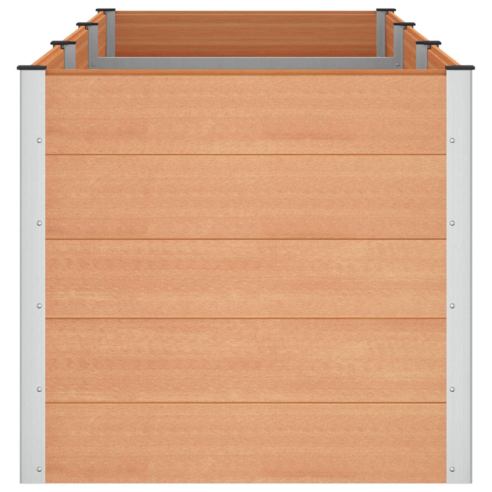 vidaXL Podniesiona rabata ogrodowa brązowy 300 x 100 x 91 cm