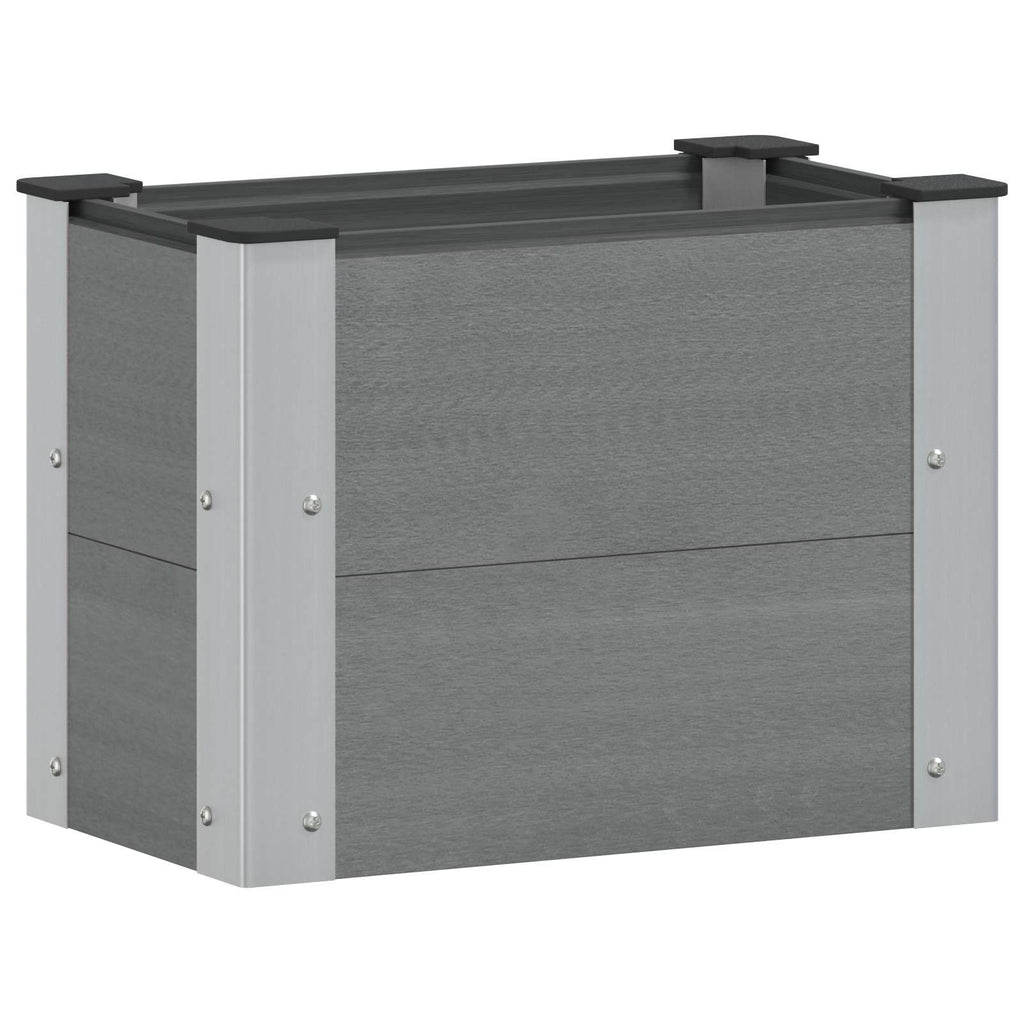 vidaXL Podniesiona rabata ogrodowa Szary 50 x 30 x 36 cm