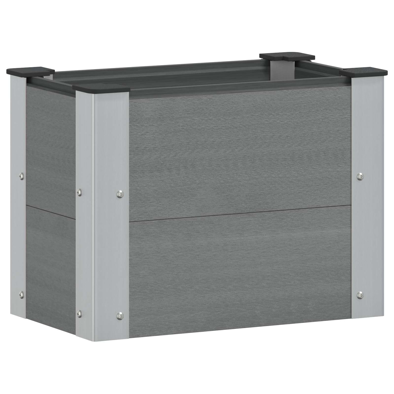 vidaXL Podniesiona rabata ogrodowa Szary 50 x 30 x 36 cm