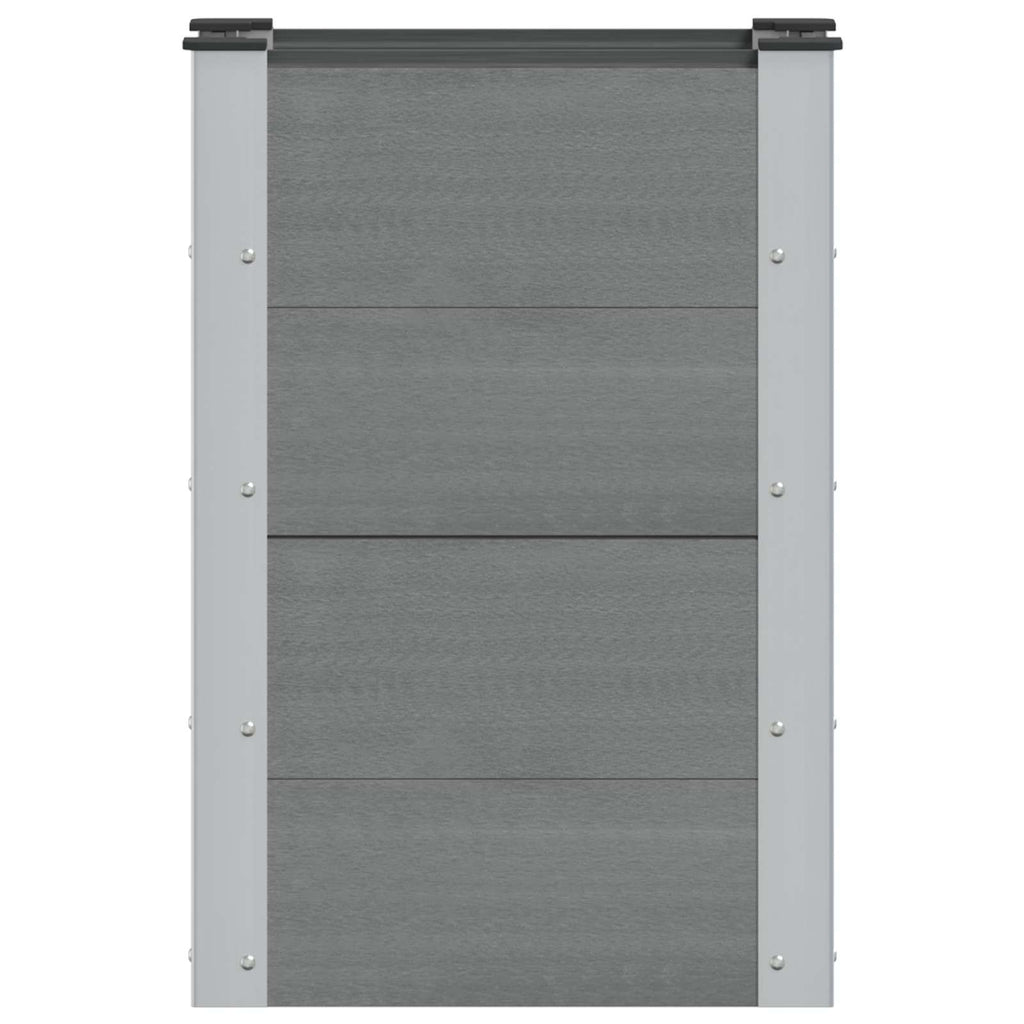 vidaXL Podniesiona rabata ogrodowa Szary 50 x 30 x 72 cm