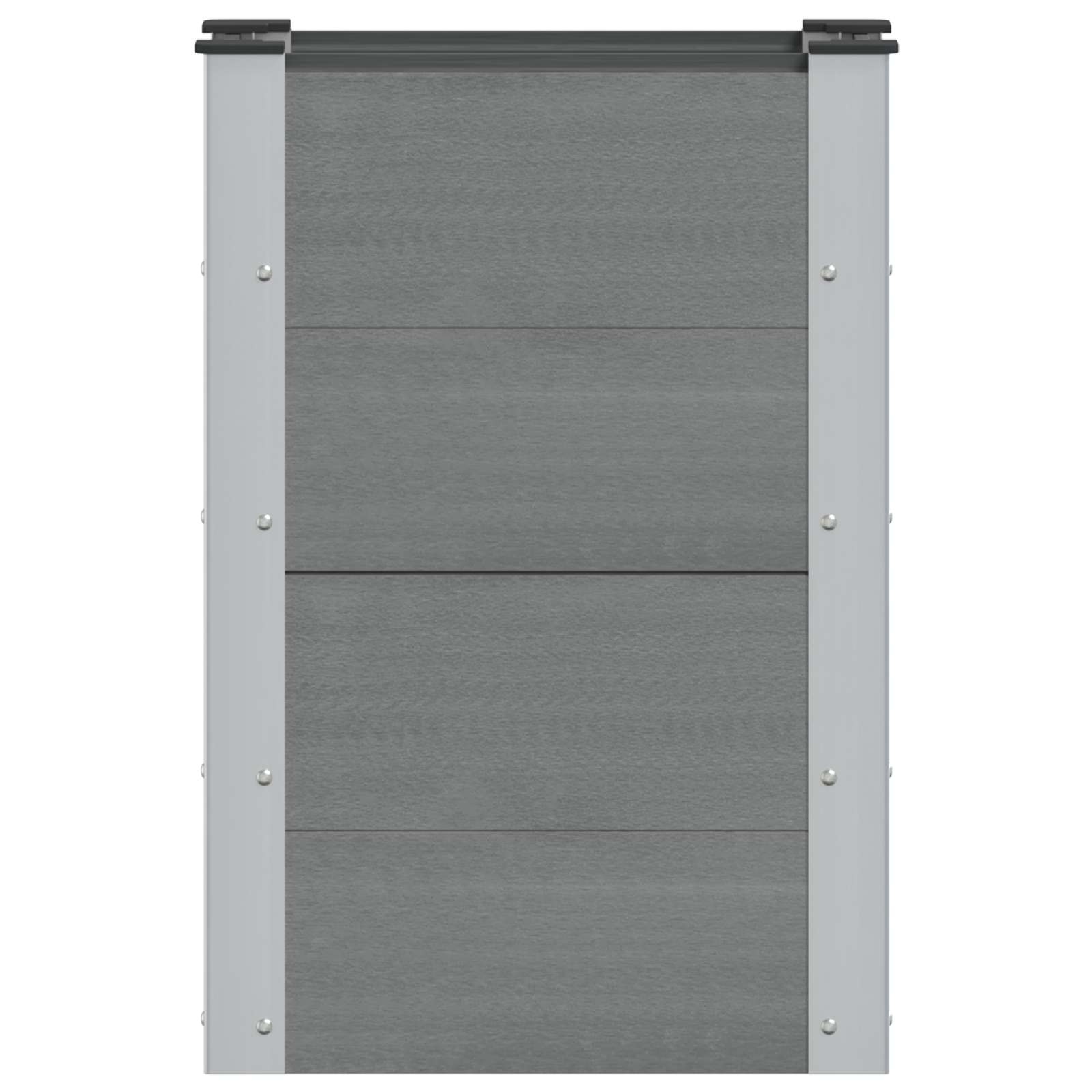vidaXL Podniesiona rabata ogrodowa Szary 50 x 30 x 72 cm