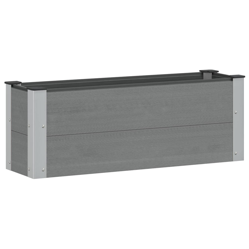 vidaXL Podniesiona rabata ogrodowa Szary 100 x 30 x 36 cm