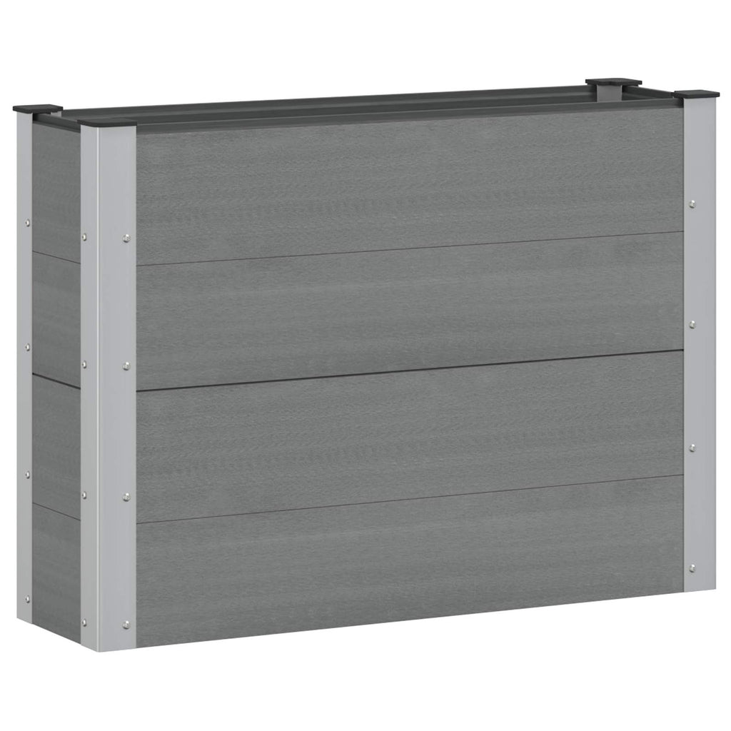 vidaXL Podniesiona rabata ogrodowa Szary 100 x 30 x 72 cm