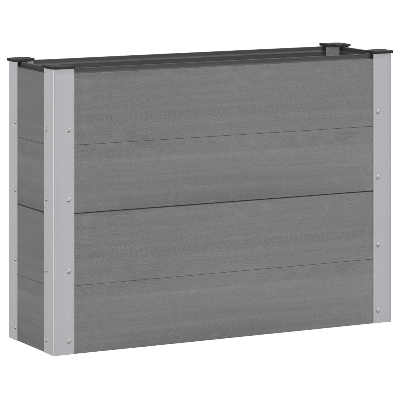 vidaXL Podniesiona rabata ogrodowa Szary 100 x 30 x 72 cm