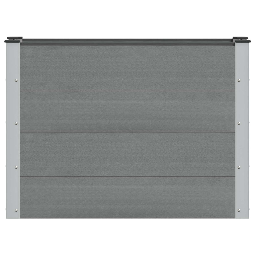 vidaXL Podniesiona rabata ogrodowa Szary 100 x 30 x 72 cm