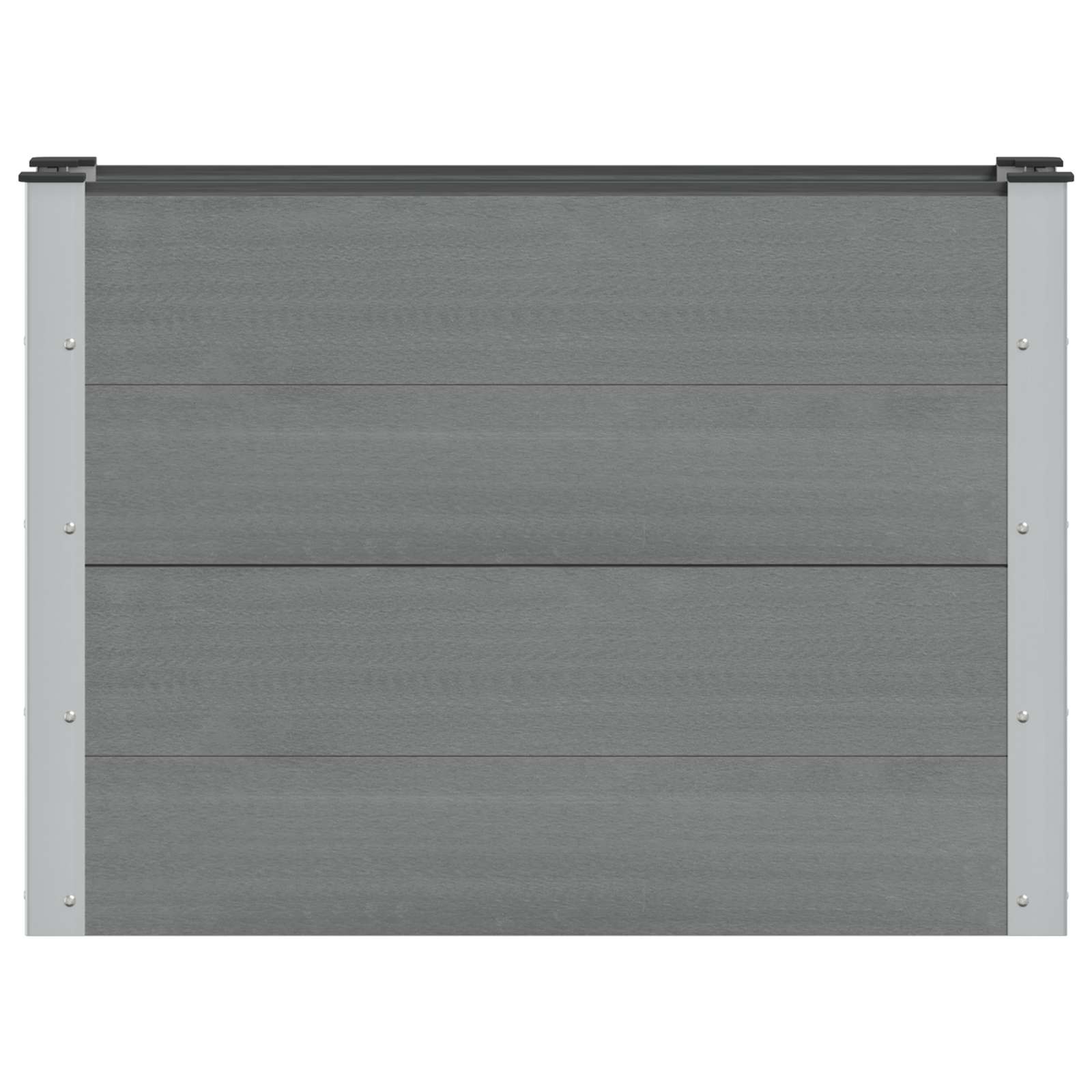 vidaXL Podniesiona rabata ogrodowa Szary 100 x 30 x 72 cm
