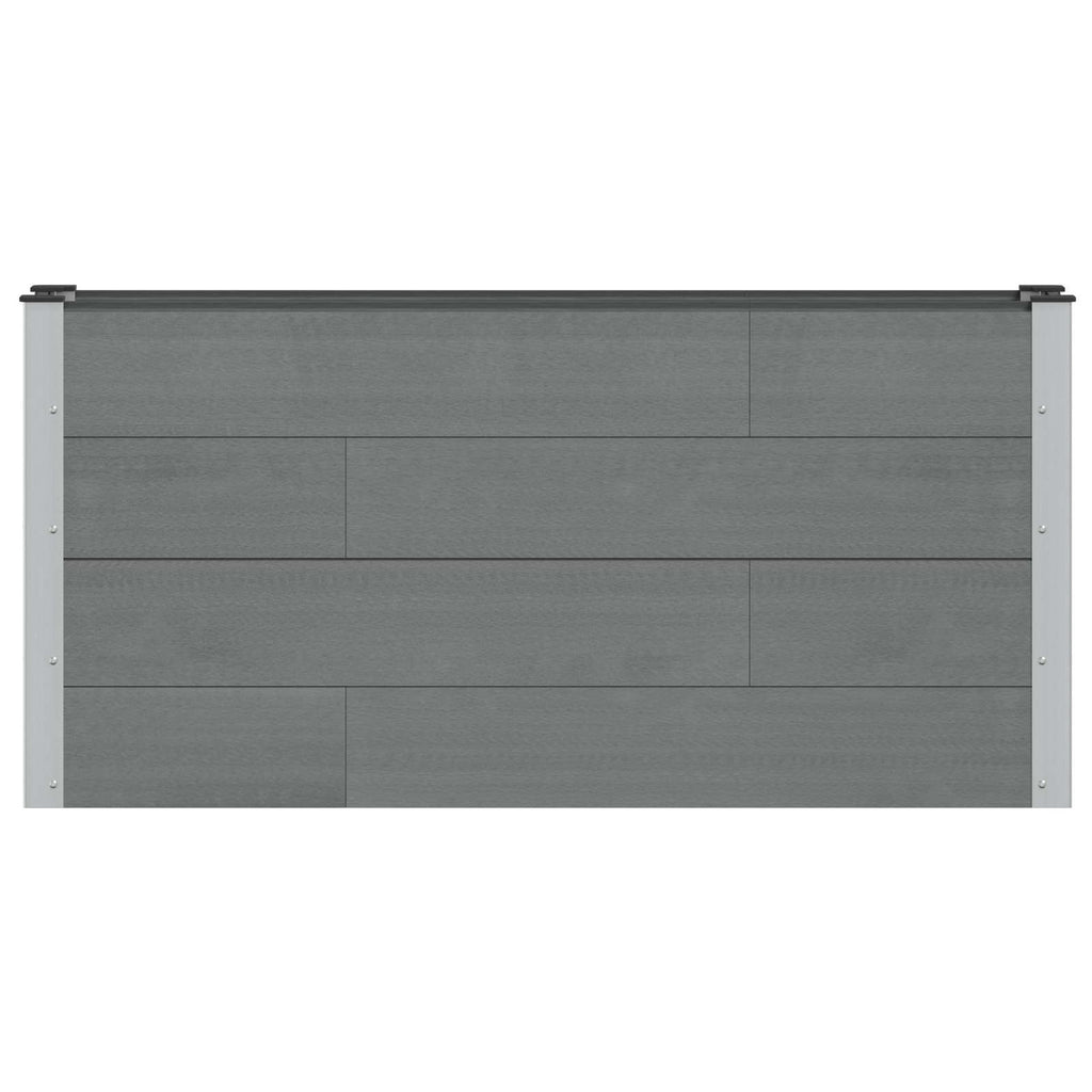 vidaXL Podniesiona rabata ogrodowa Szary 150 x 30 x 72 cm