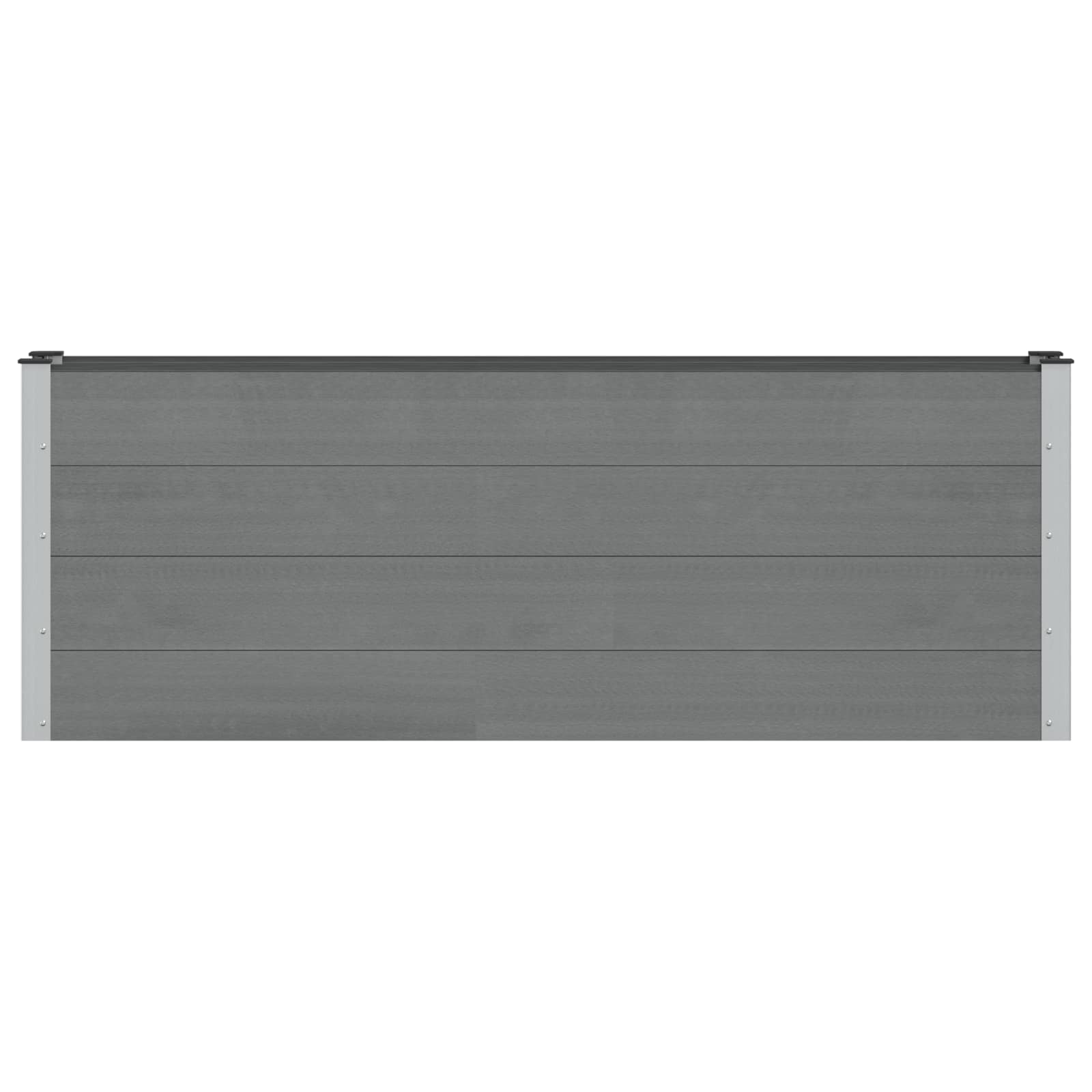 vidaXL Podniesiona rabata ogrodowa Szary 200 x 30 x 72 cm