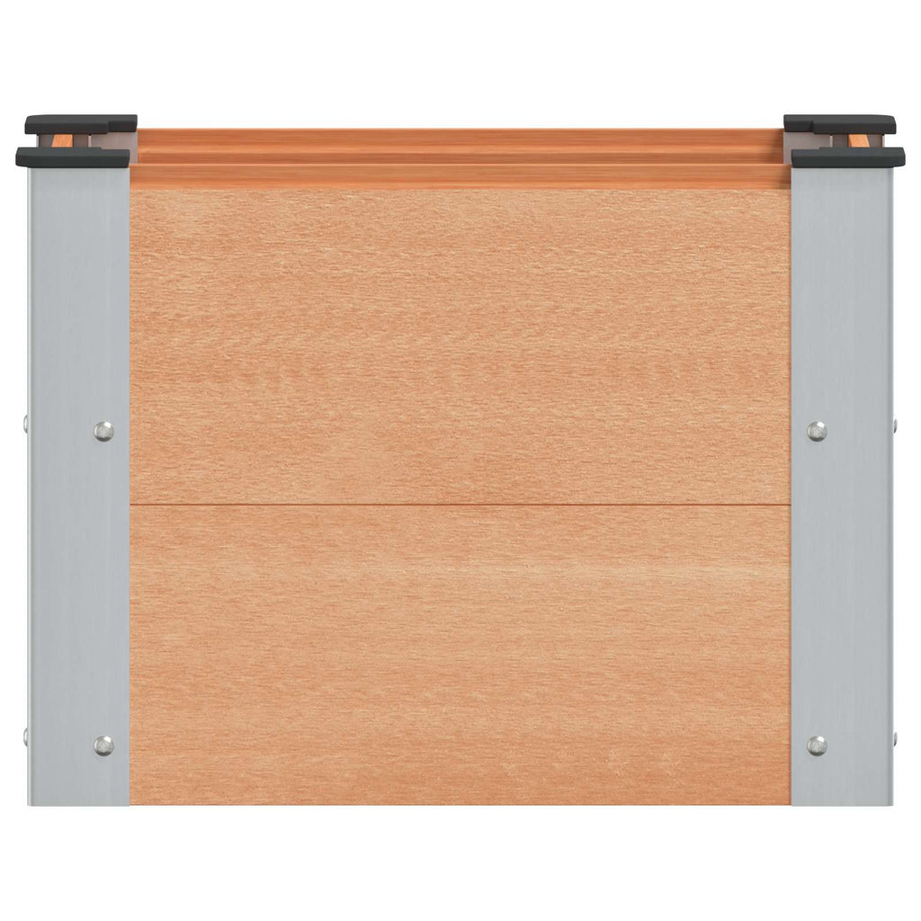 vidaXL Podniesiona rabata ogrodowa brązowy 50 x 30 x 36 cm