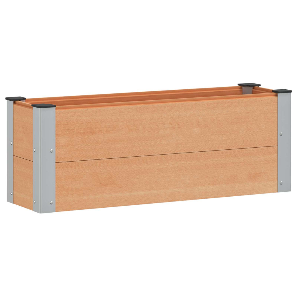 vidaXL Podniesiona rabata ogrodowa brązowy 100 x 30 x 36 cm