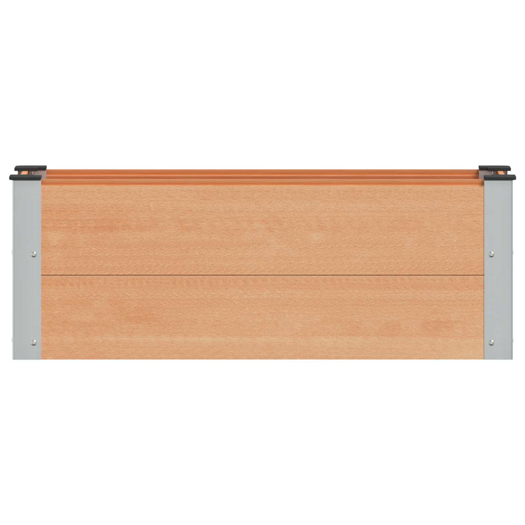 vidaXL Podniesiona rabata ogrodowa brązowy 100 x 30 x 36 cm