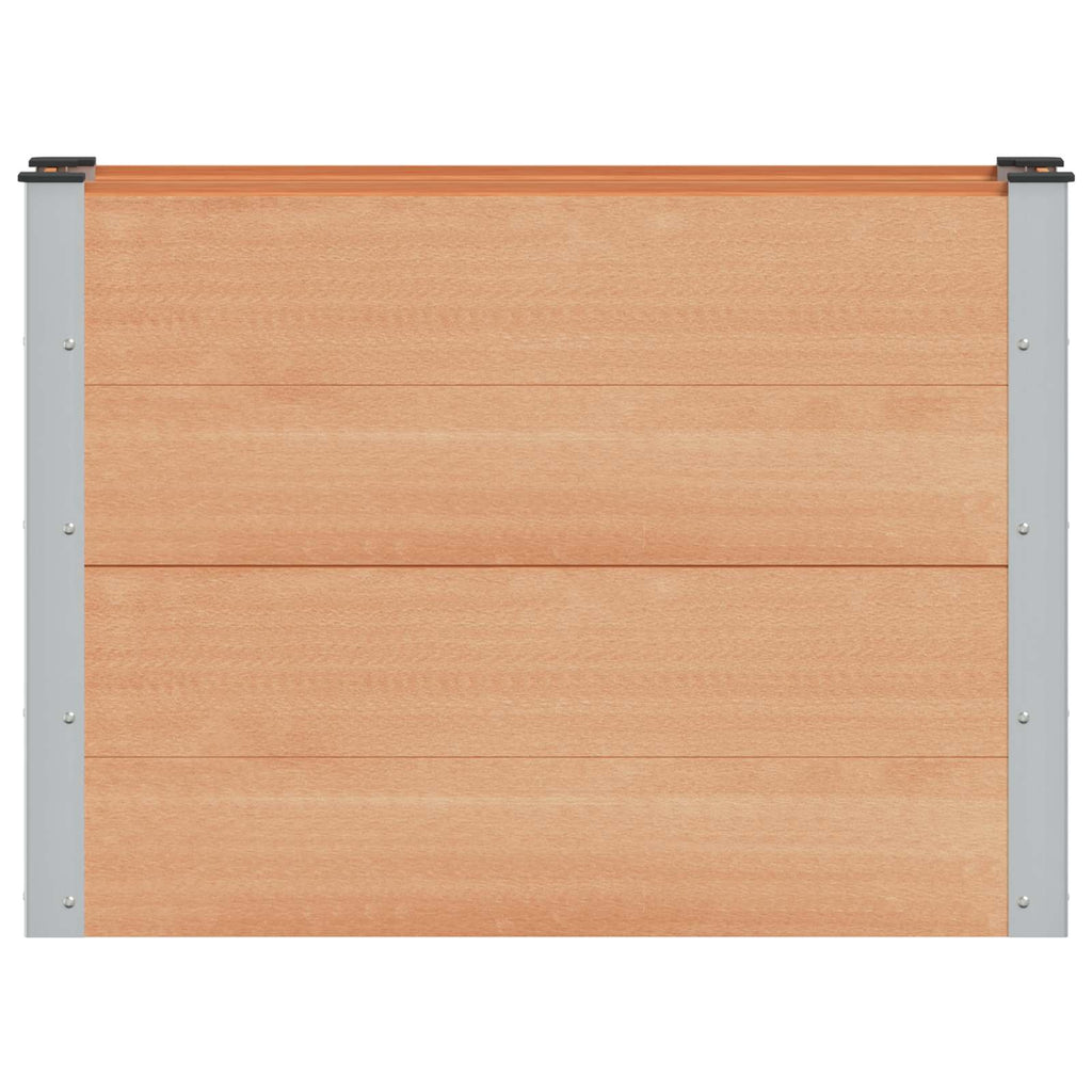 vidaXL Podniesiona rabata ogrodowa brązowy 100 x 30 x 72 cm