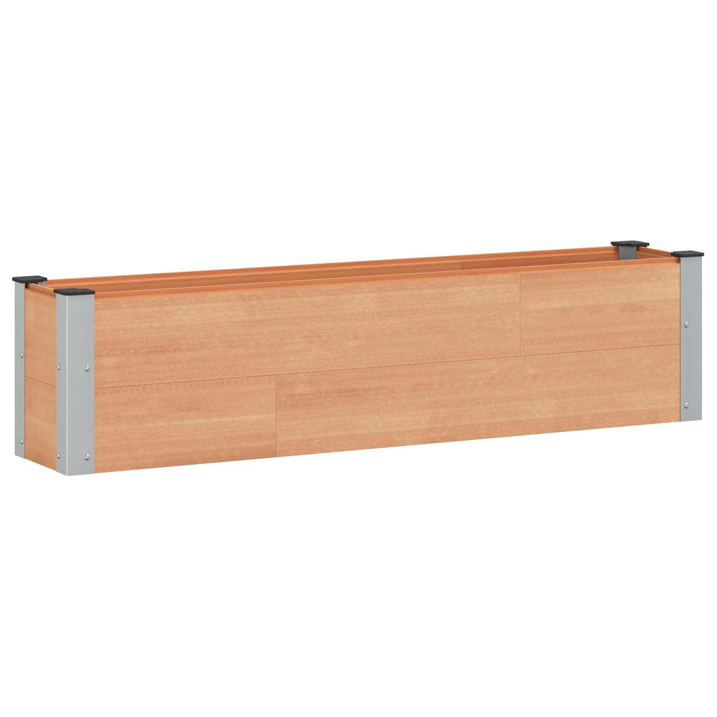 vidaXL Podniesiona rabata ogrodowa brązowy 150 x 30 x 36 cm