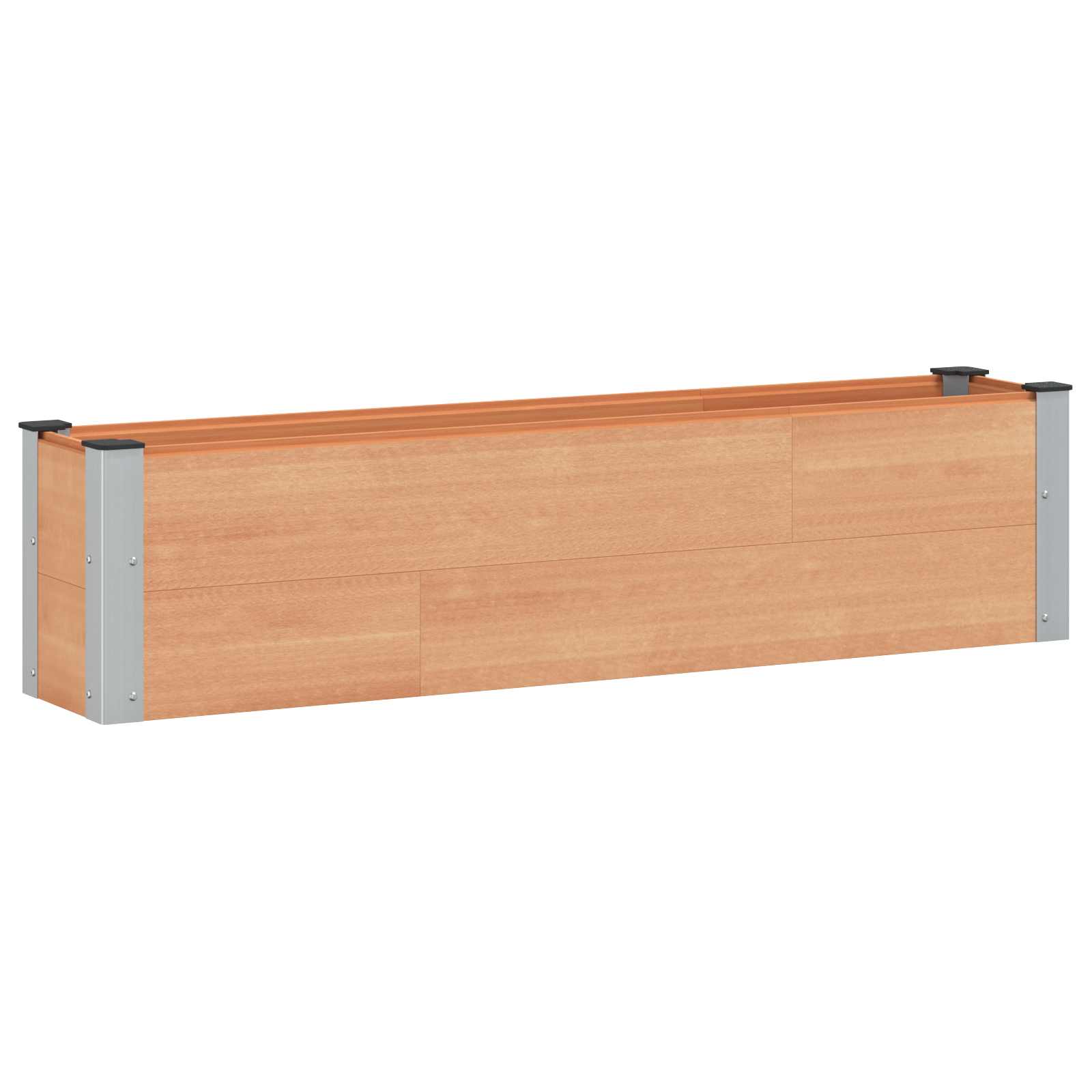 vidaXL Podniesiona rabata ogrodowa brązowy 150 x 30 x 36 cm