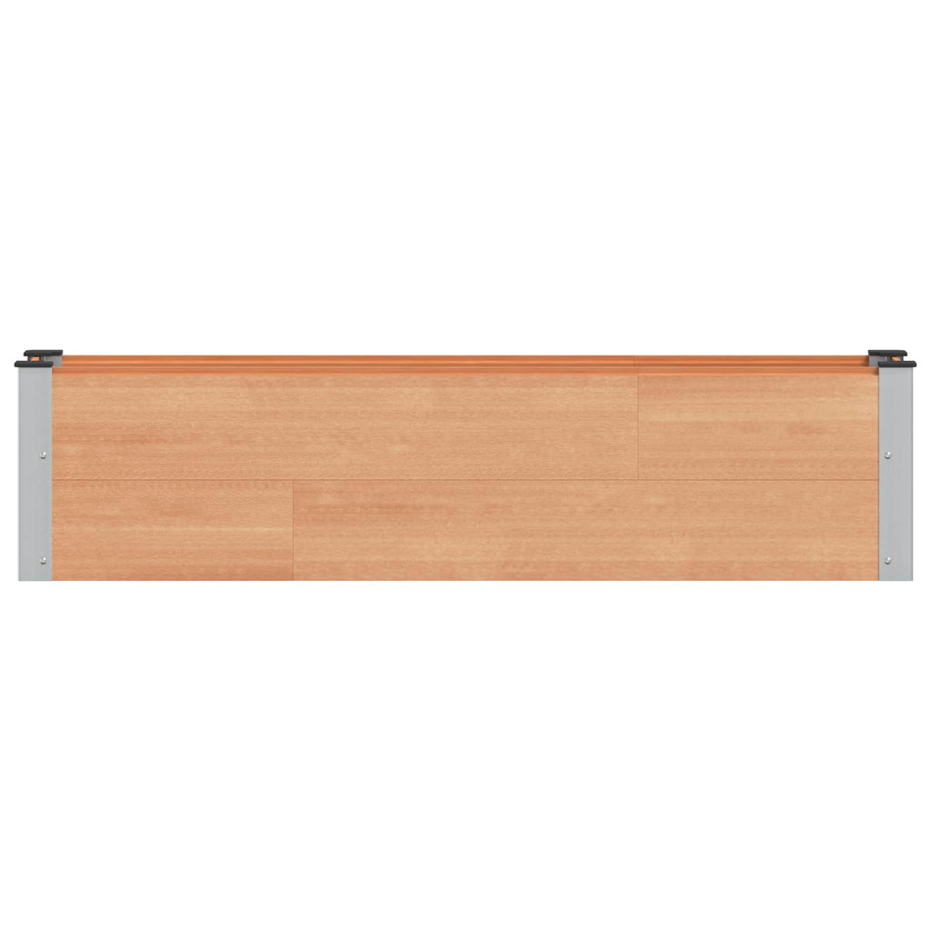 vidaXL Podniesiona rabata ogrodowa brązowy 150 x 30 x 36 cm
