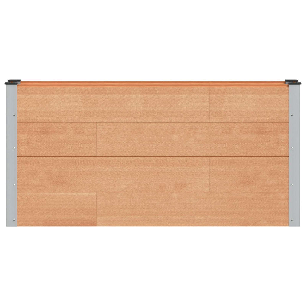 vidaXL Podniesiona rabata ogrodowa brązowy 150 x 30 x 72 cm