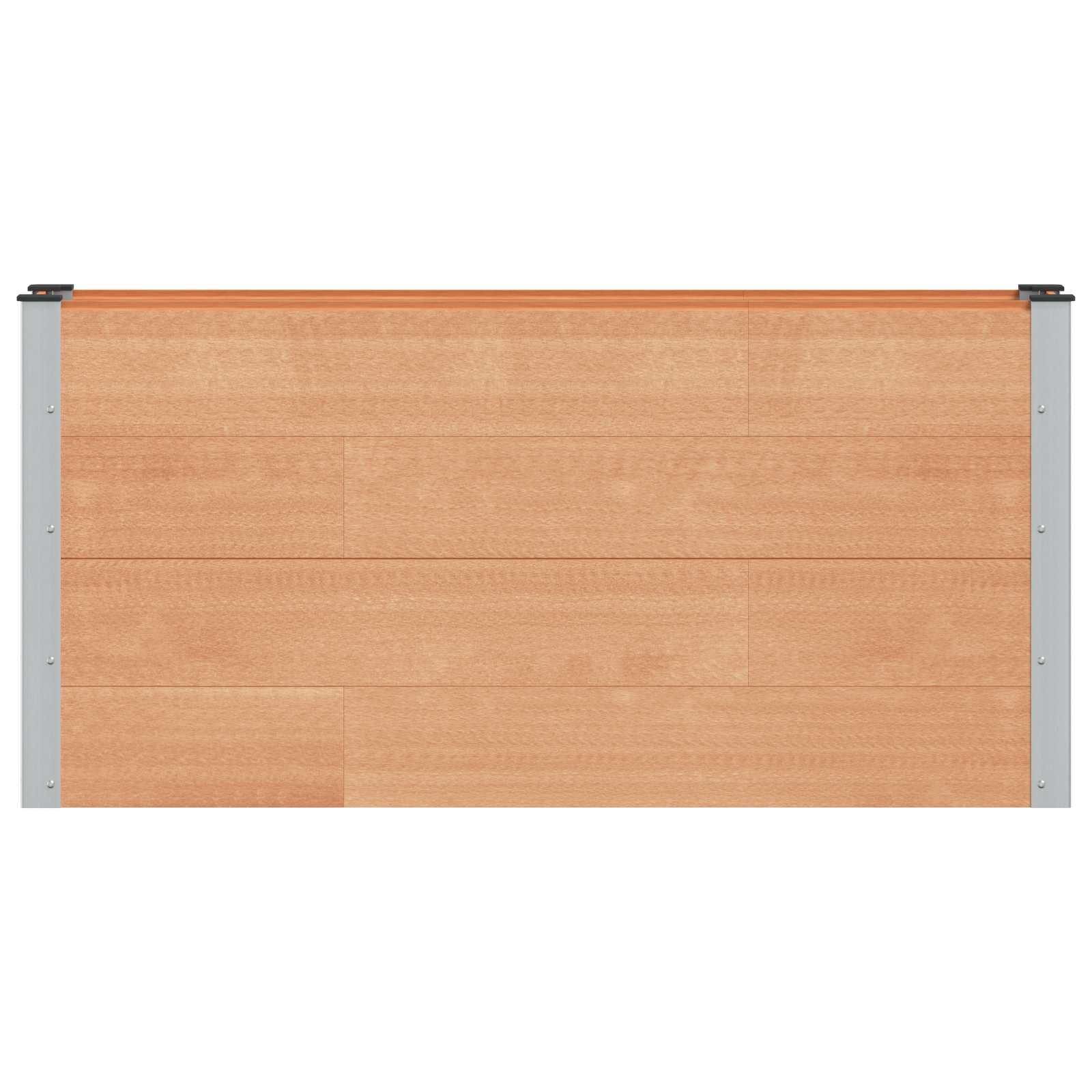 vidaXL Podniesiona rabata ogrodowa brązowy 150 x 30 x 72 cm