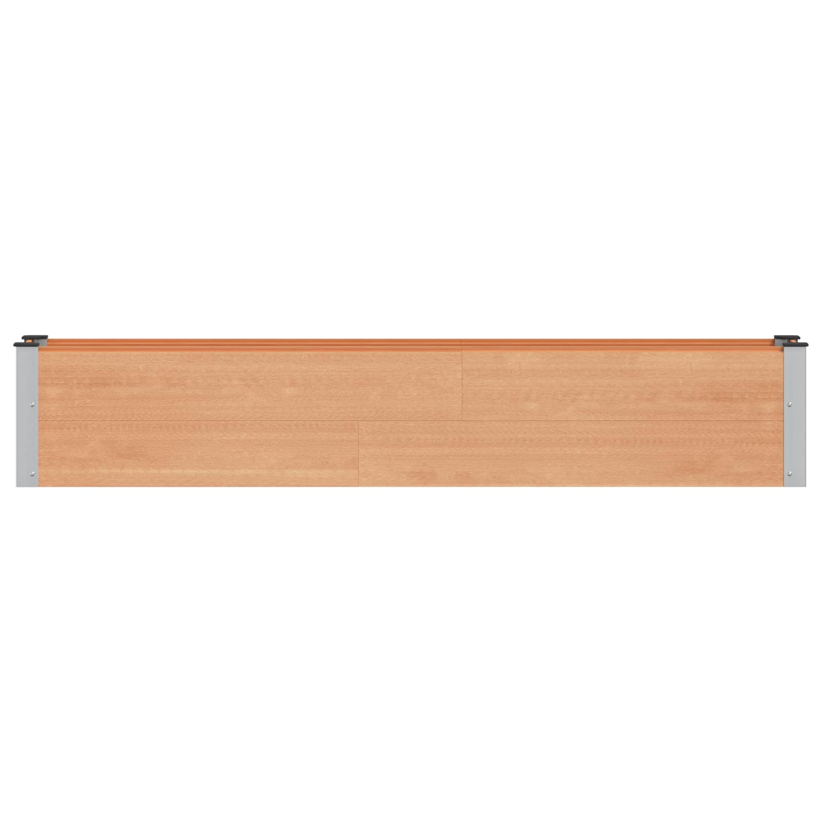 vidaXL Podniesiona rabata ogrodowa brązowy 200 x 30 x 36 cm