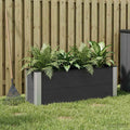 vidaXL Podniesiona rabata ogrodowa Czarny 100 x 30 x 36 cm