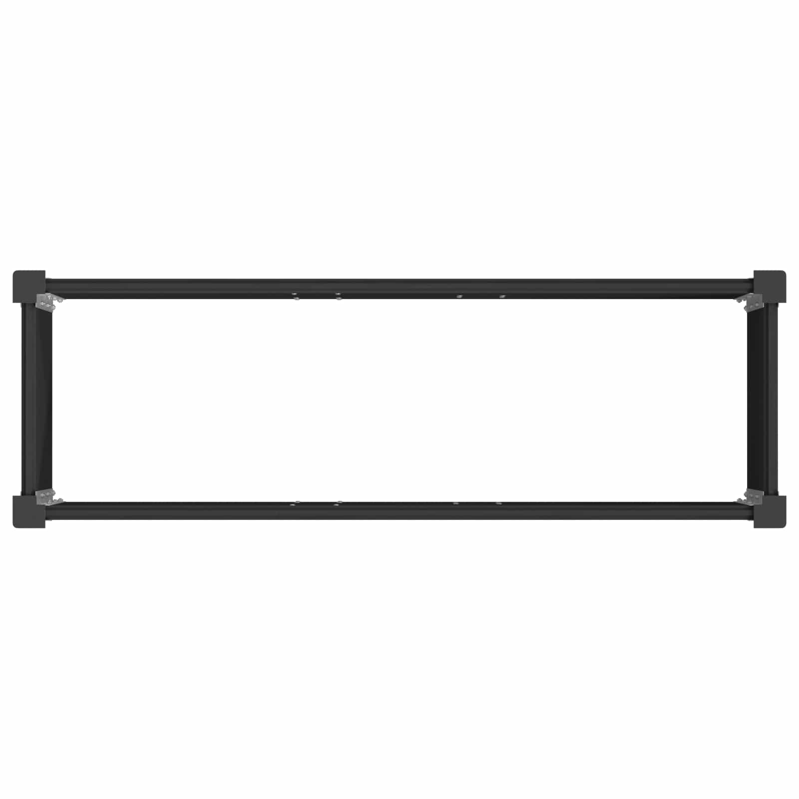 vidaXL Podniesiona rabata ogrodowa Czarny 100 x 30 x 36 cm