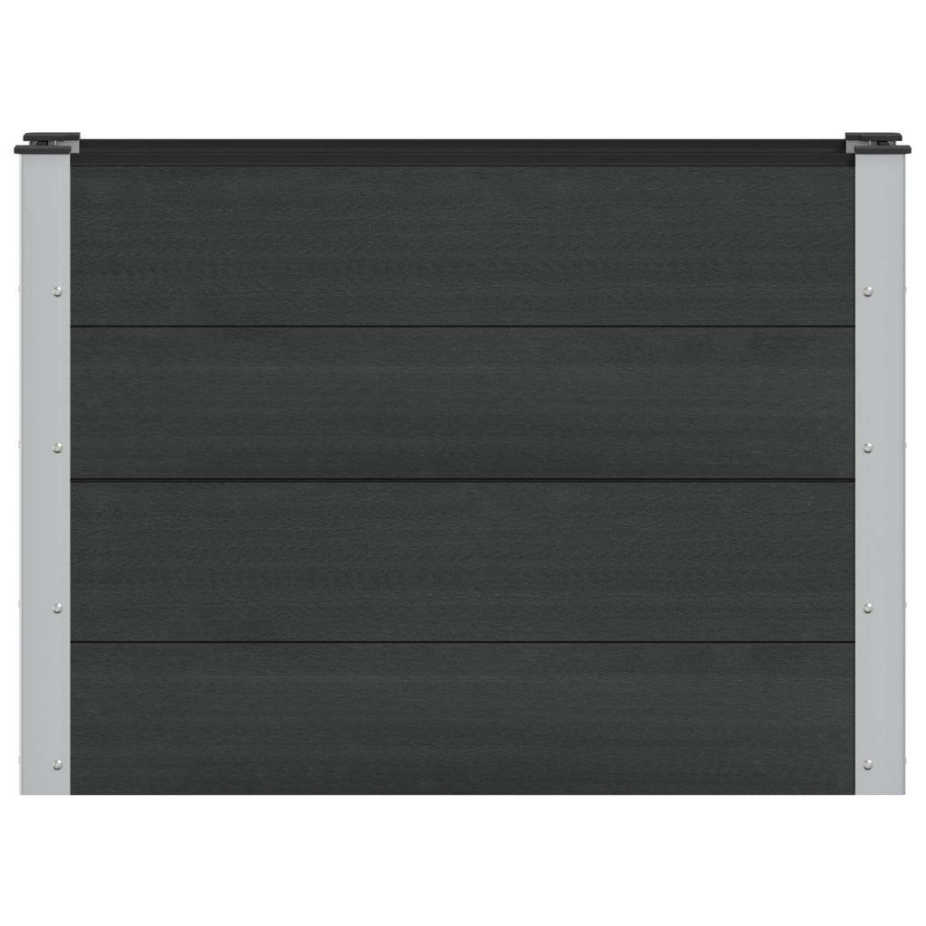 vidaXL Podniesiona rabata ogrodowa Czarny 100 x 30 x 72 cm