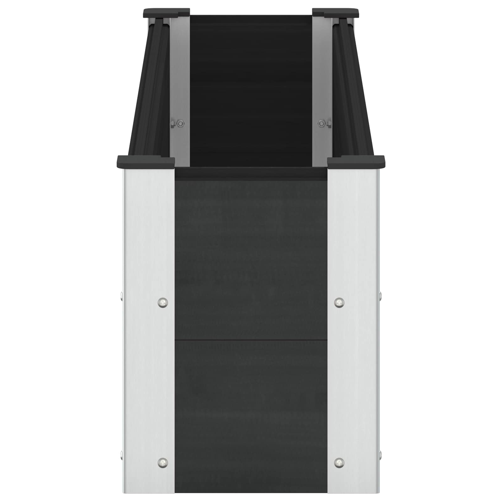 vidaXL Podniesiona rabata ogrodowa Czarny 150 x 30 x 36 cm