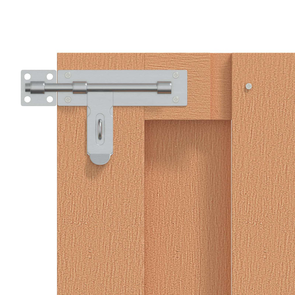 vidaXL Brama ogrodowa 100 x 60 cm WPC i aluminium brązowy