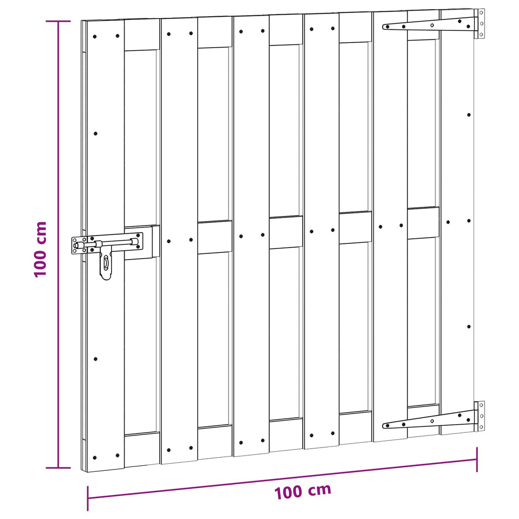 vidaXL Brama ogrodowa 100 x 100 cm WPC i aluminium brązowy