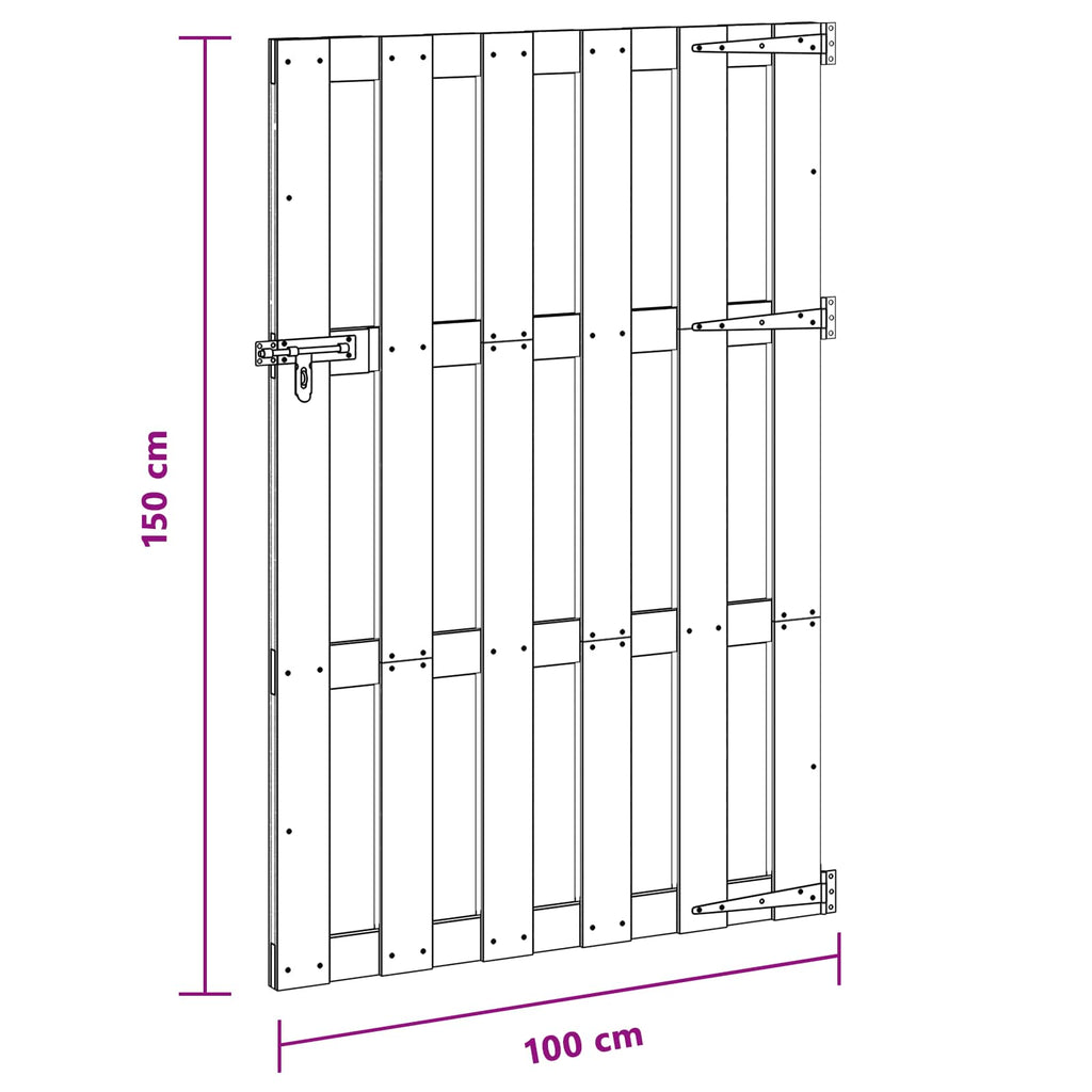 vidaXL Brama ogrodowa 100 x 150 cm WPC i aluminium brązowy