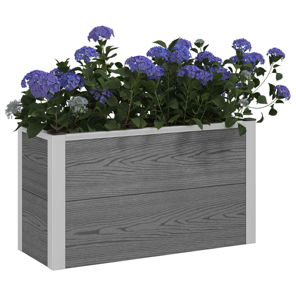 vidaXL Podniesiona rabata ogrodowa Szary 75 x 30 x 42 cm